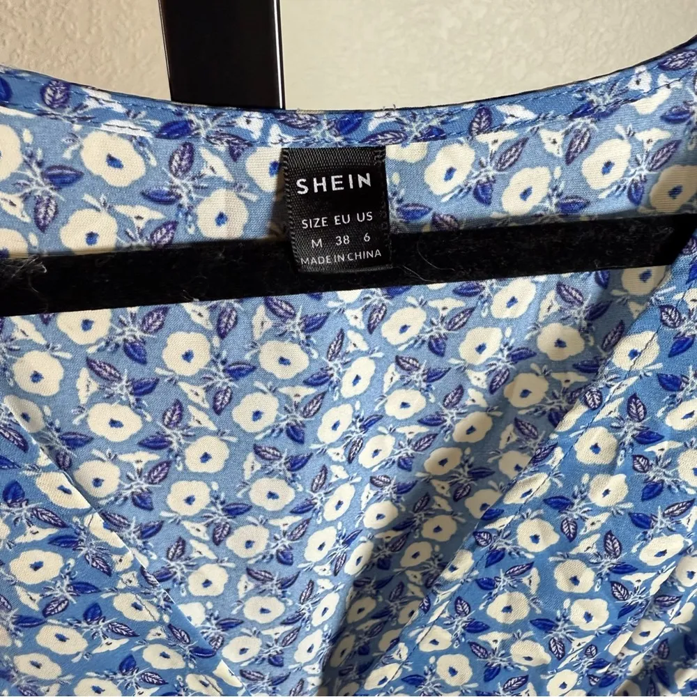 Vintage Inspired Blue Floral Babydoll Dress Cottagecore Soft Girl Y2K Cute Daisy - Image 12