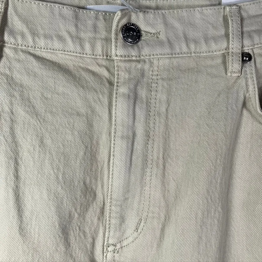 LOFT Made And Loved High Waist Straight Crop Jeans Beige Size‎ 30/10 NWT - Image 2