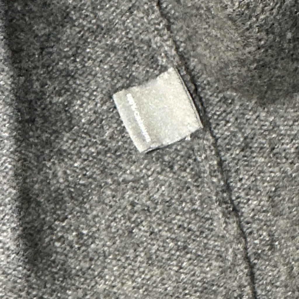 Neiman Marcus Cashmere Collection Metallic Trim Open Cardigan – Gray, Size Small - Image 5