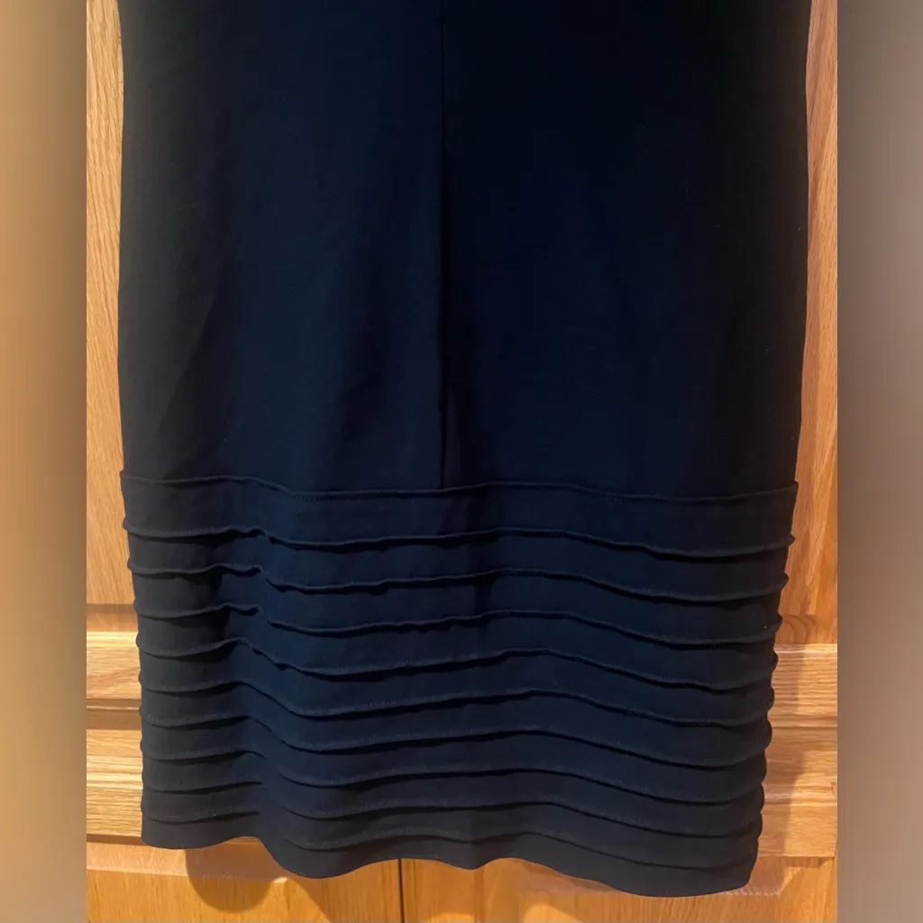 Diane‎ von Furstenberg Short Sleeve Round Neck Stretch Sheath Dress Black Size 2 - Image 10