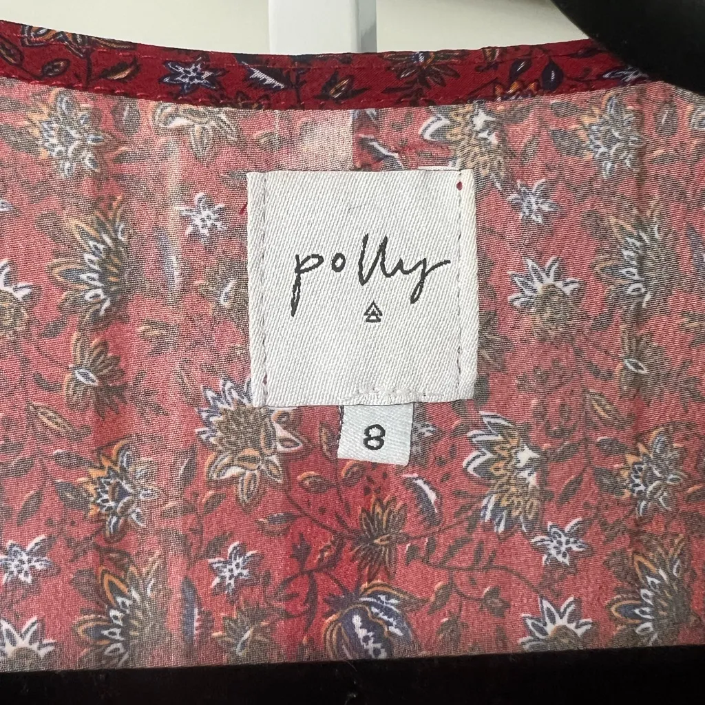 Polly Waverly Tie Up Floral Top - Image 4