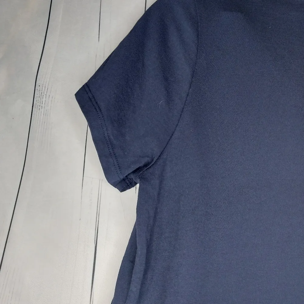 Quince Women's Cotton Modal Navy V-Neck Top - Image 8