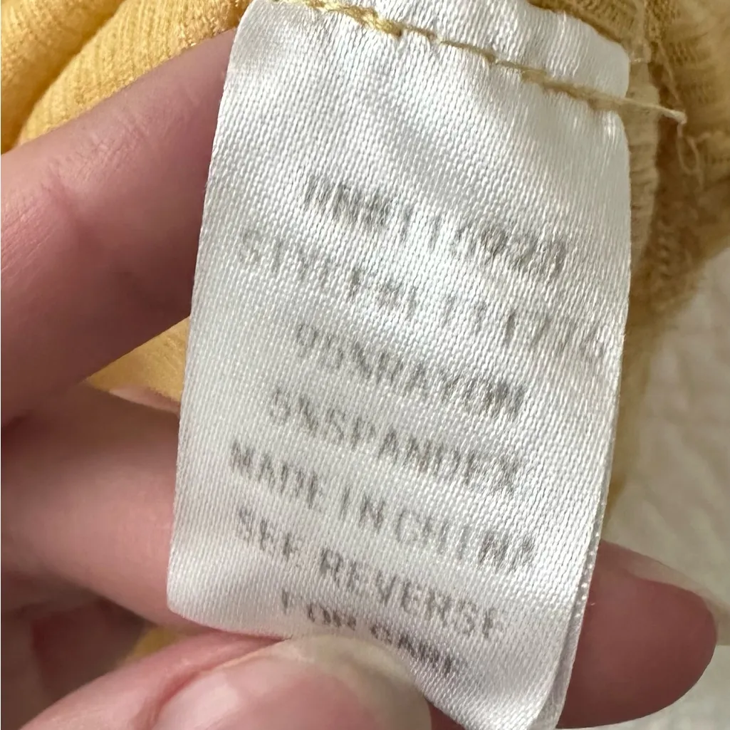 Easel Los Angeles Yellow Oversized Flowy Tee Shirt - Image 5