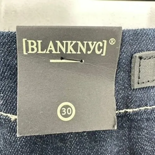 BLANKNYC Women's Franklin In Night Break Jean Dark Wash Wide Leg Cuffed Jean NWT Blue Size 30 - Image 9