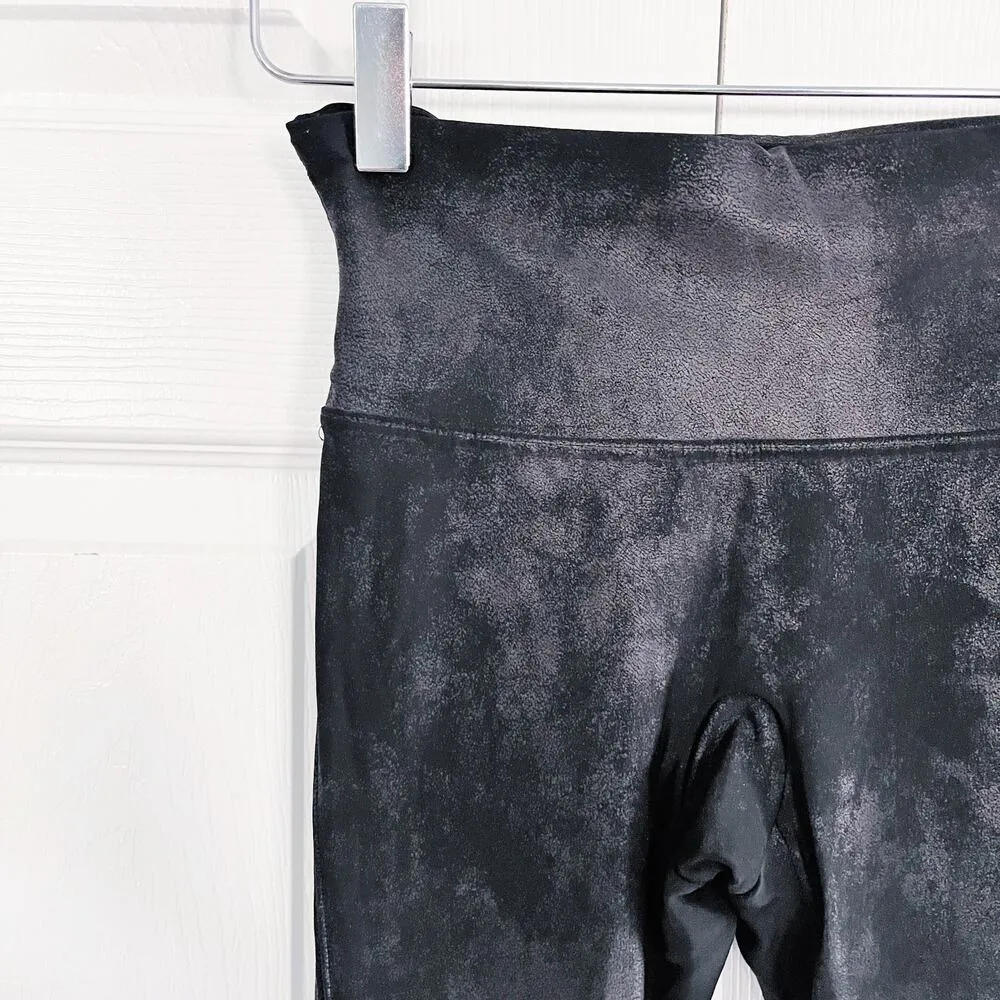 Spanx Shape Faux Leather Black Leggings - Image 4