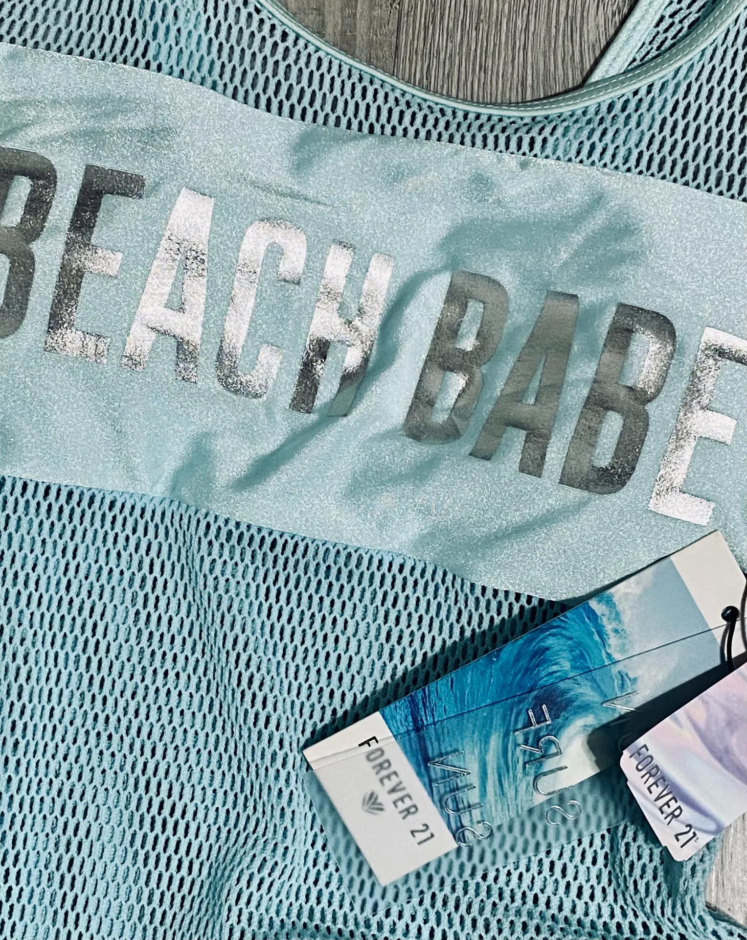 Forever 21 Blue Swimsuit - Image 3
