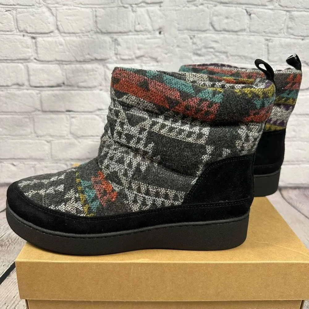 Zodiac Portman Cold Weather Boots Water-Repellent Aztec Black Multi 11M NEW - Image 3