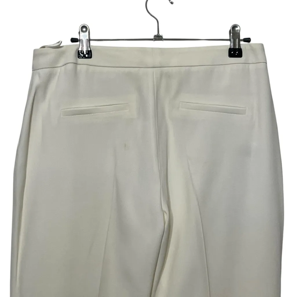 Reiss Lyonaise Eve White Trousers Women’s Size 6 Slim Fit Workwear Minimalist - Image 6