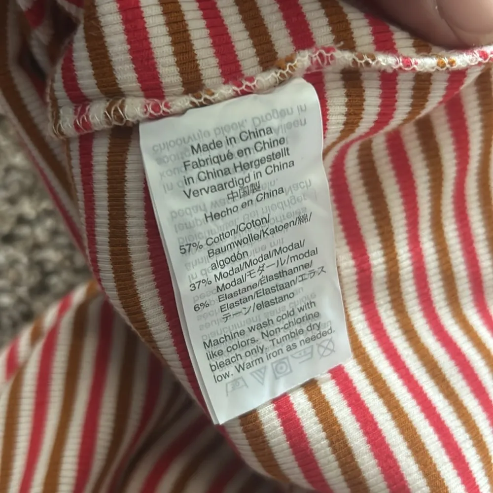 Madewell Striped Short Sleeve Scoop Neck Dress Sz XS - Image 7