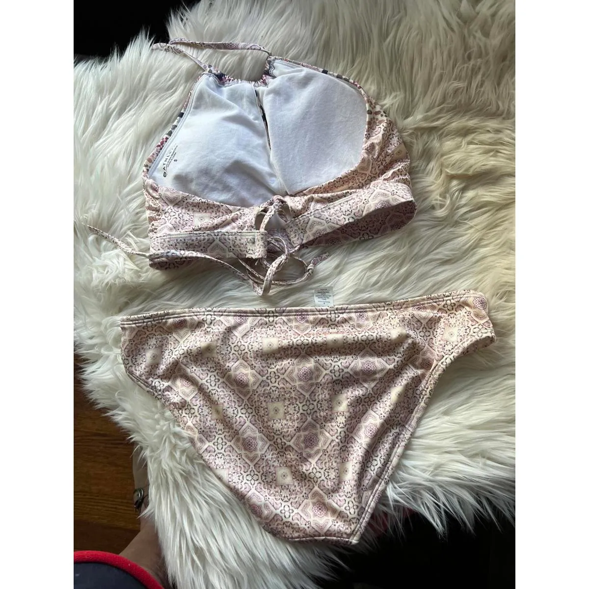 Athleta  Printed Halter Bikini Set Size Small - Image 2