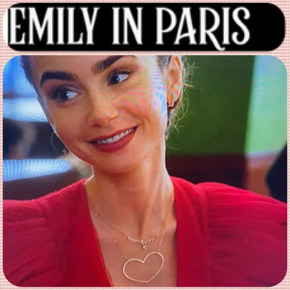 Rose gold  crystal heart 💖 necklace - Image 2