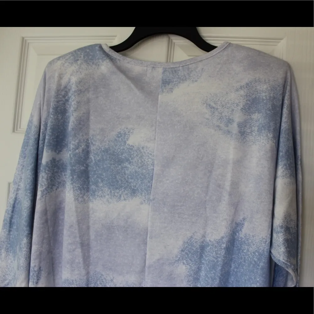 Donna Toran | Retro Mermaid Glitter 3/4 Sleeve Top Size M - Image 8