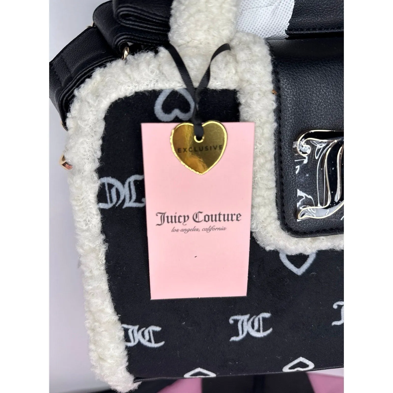 Juicy Couture New Rare Snuggle Satchel Bag with bonus bag charm - Image 4