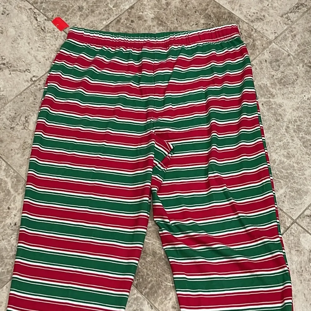 Nutcracker Crushed it Red and Green Stripe Christmas Pajama Set NEW Medium - Image 13
