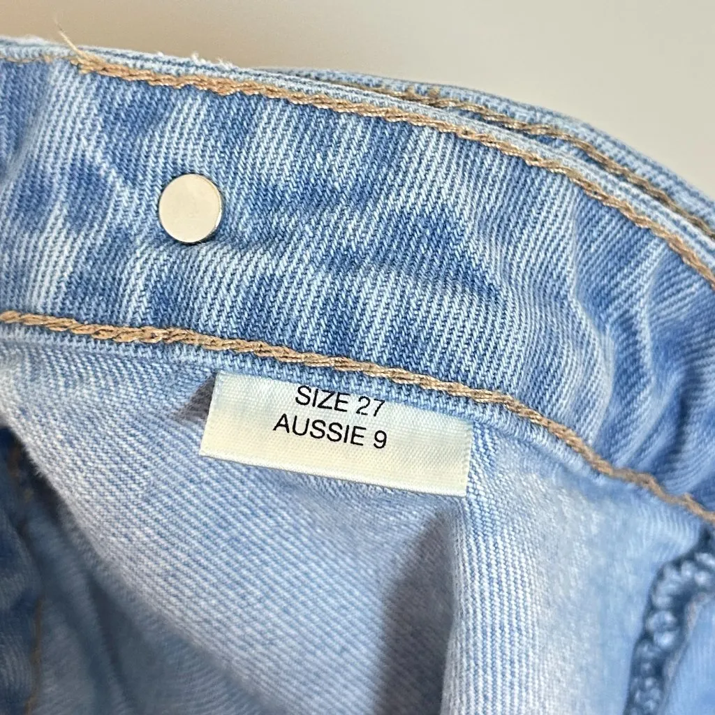 ROLLA'S Layla High Rise Sunshine Blue Denim Skort in Light Vintage Blue US 27 - Image 6