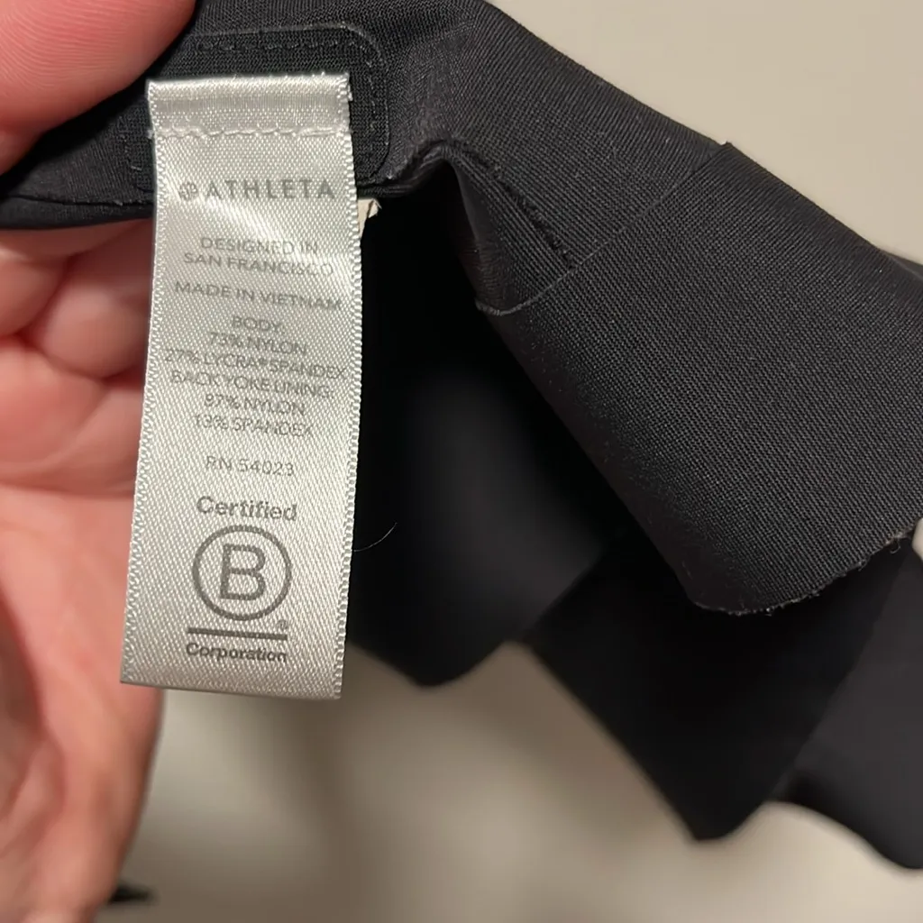 ATHLETA Interstellar Blazer, Zip Pocket, Snap Closure, Black, Size 10 - Image 10