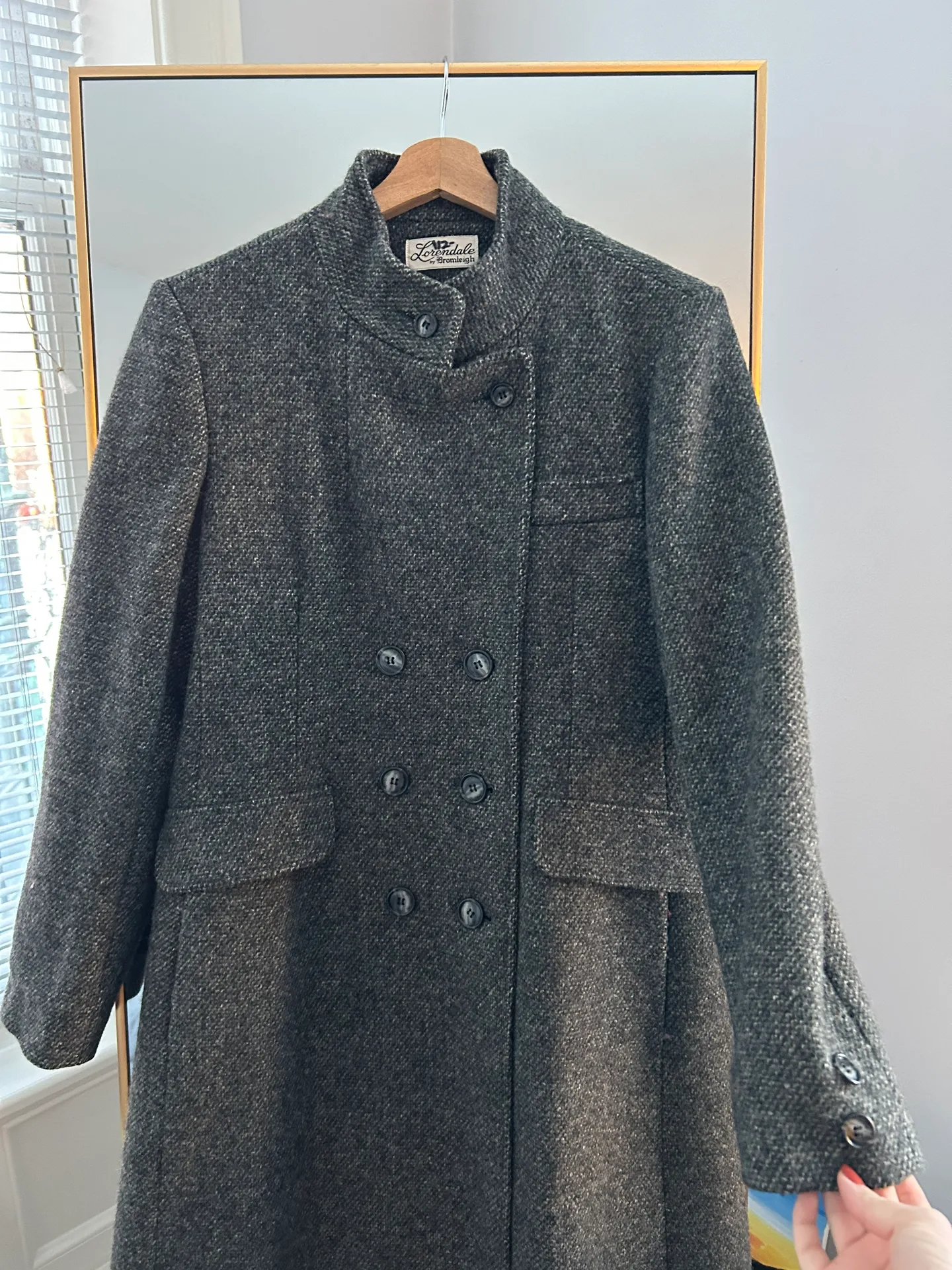 Lorendale By Bromleigh Vintage 100% Wool Coat - Image 2