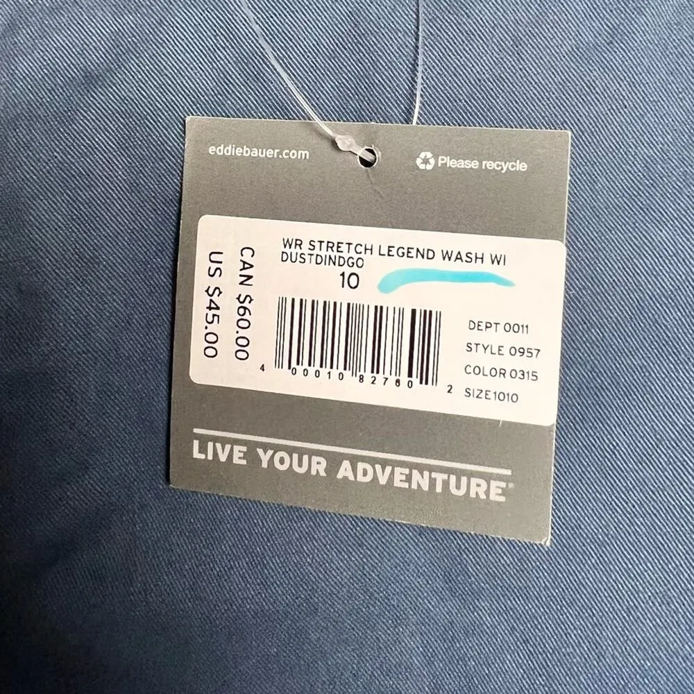 Eddie Bauer Womens  Mid-rise Rise Boyfriend Legend Wash Stretch Shorts Sz 10 - Image 13