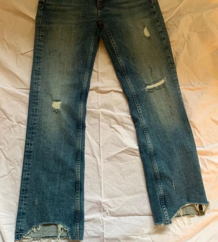 ZARA Cropped Flare Jeans - Image 2