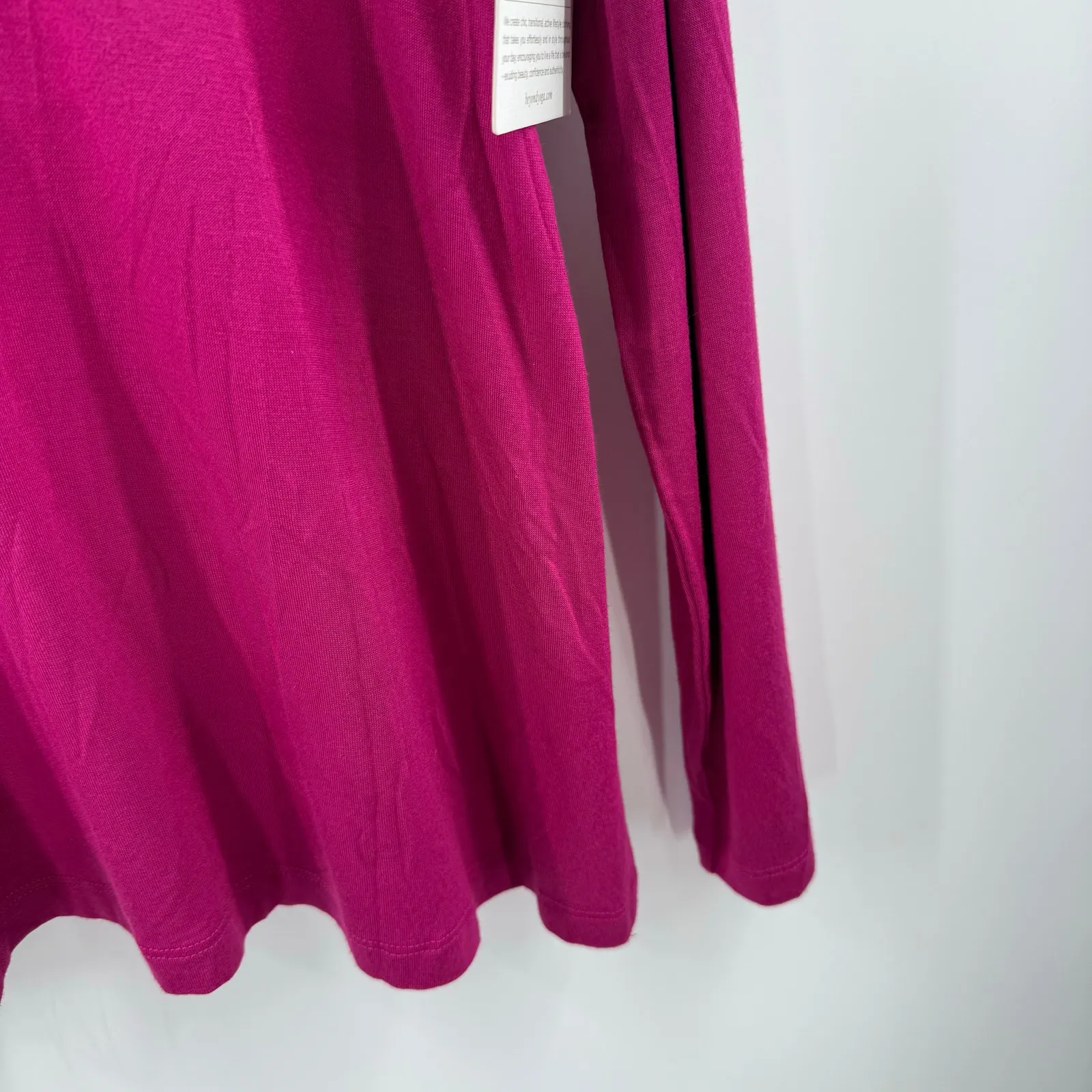 BEYOND YOGA Top Women’s Large Long Sleeve Pullover NWT Spandex Blend Casual Plum - Image 9