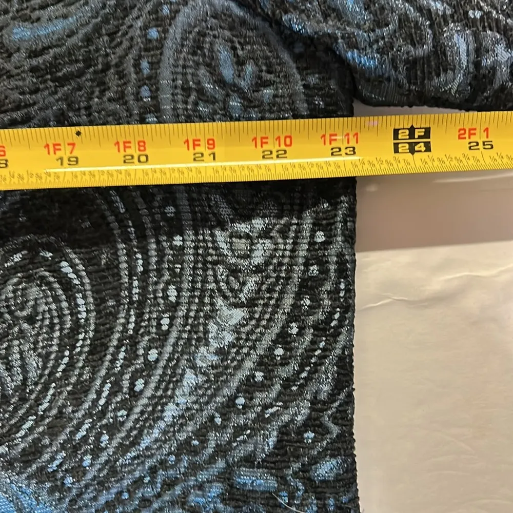 CJ Banks zip front tapestry ombré paisley jacket shirt blazer professional plus - Image 10