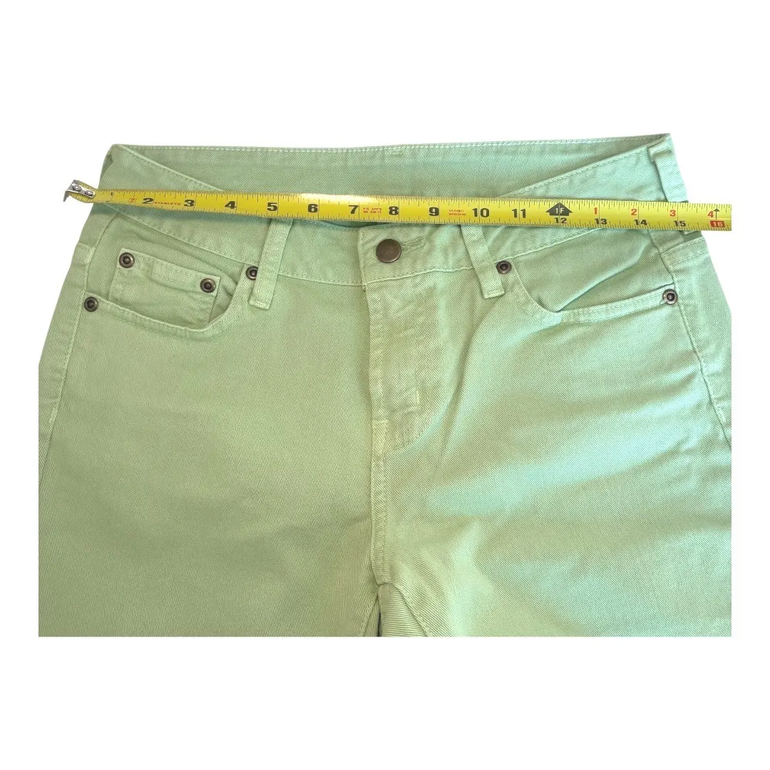 Garnet Hill Pistachio Green Denim Jeans‎ Womens 6P Petite Slim StretcH GUC - Image 4