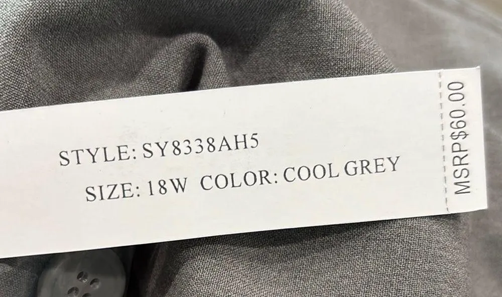 Larry Levine Gray Women's Bermuda Shorts - Image 7