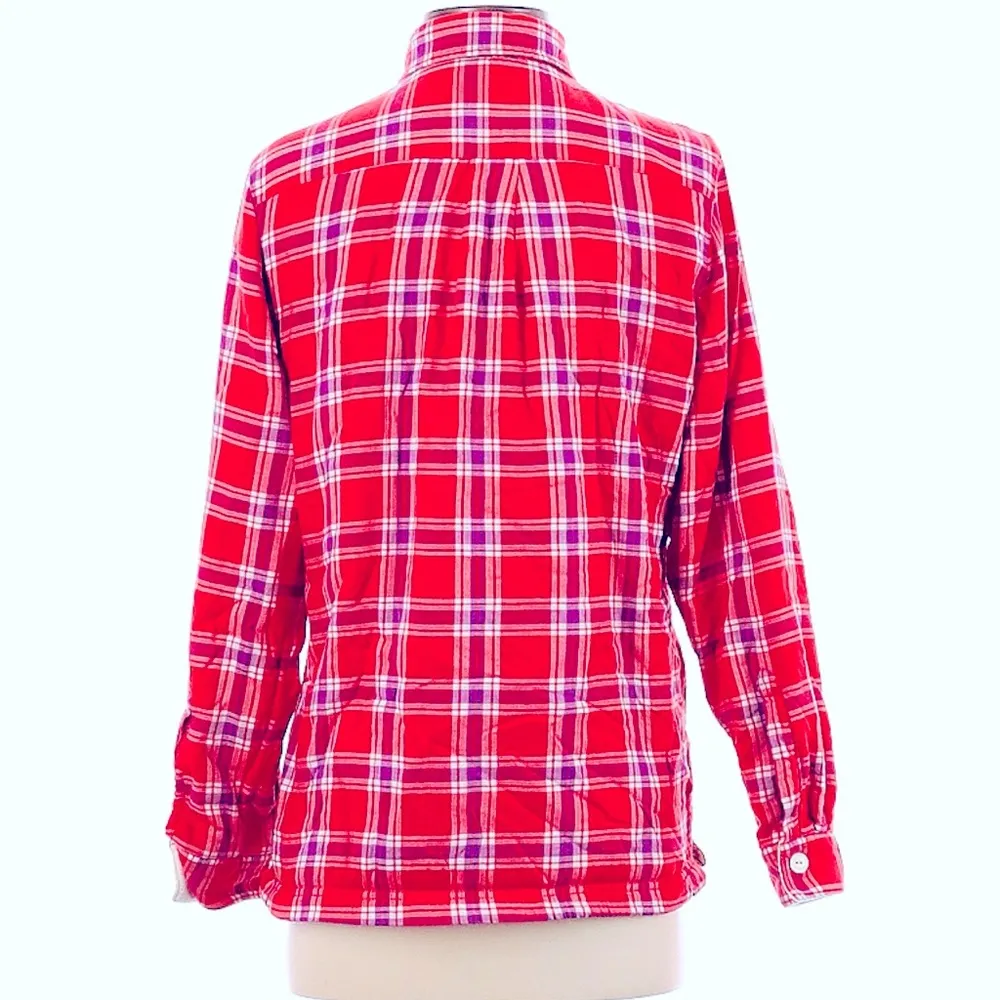 🩷❤️💜L.L. Bean fleece lined plaid flannel size XXS - Image 2