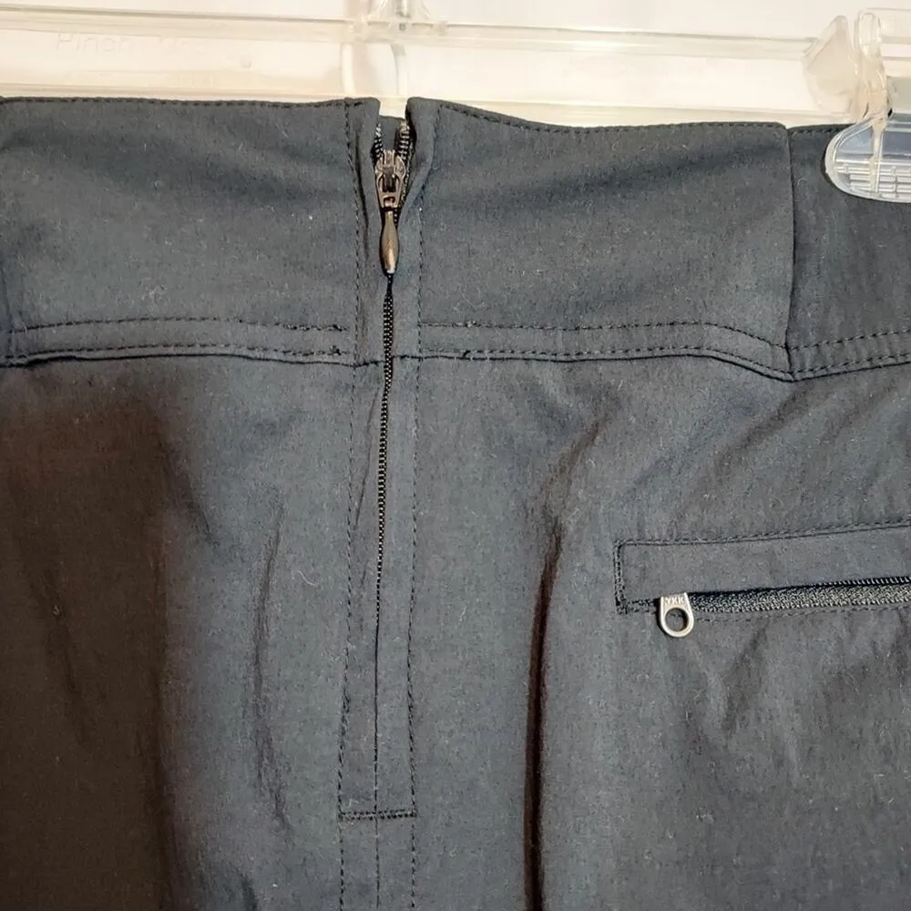 Royal Robbins Vintage Athletic Sporty Hiking Tennis Stretch Black Mini Skirt - Image 5