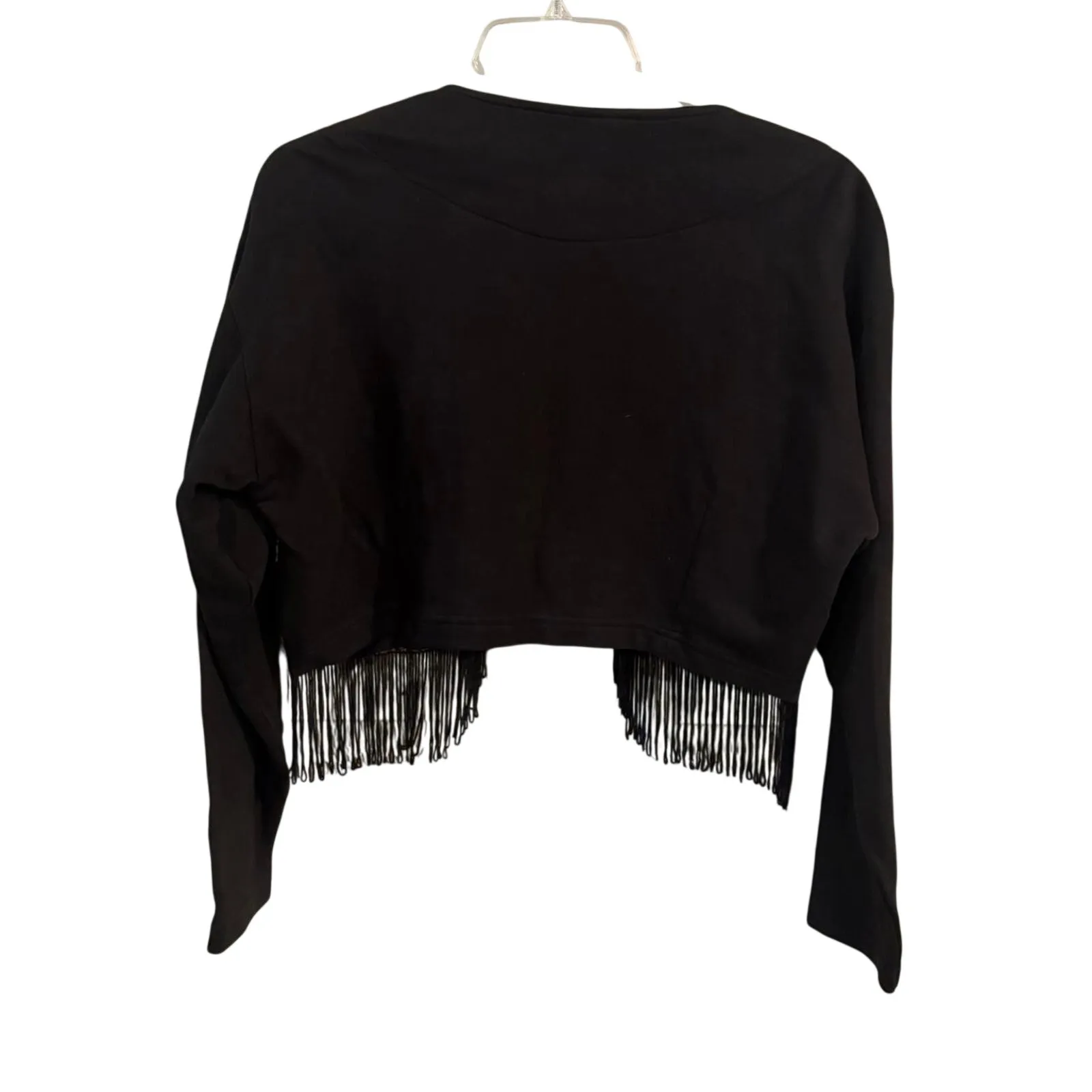 Jou Jou Black fringe jacket with multi coloured Size M - Image 8