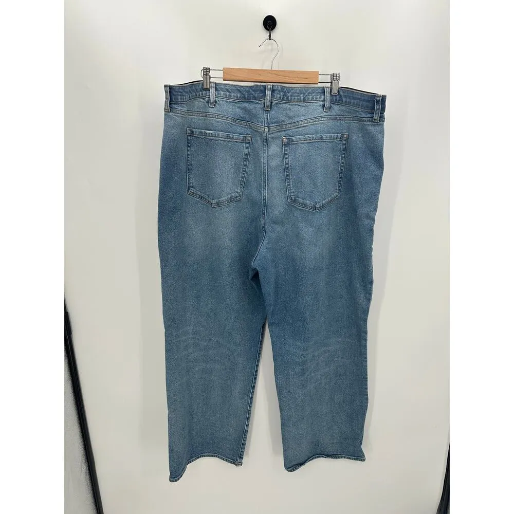 Torrid High Rise Baggy Straight Denim Jeans Women 26R Light Wash Stretch Waist - Image 2