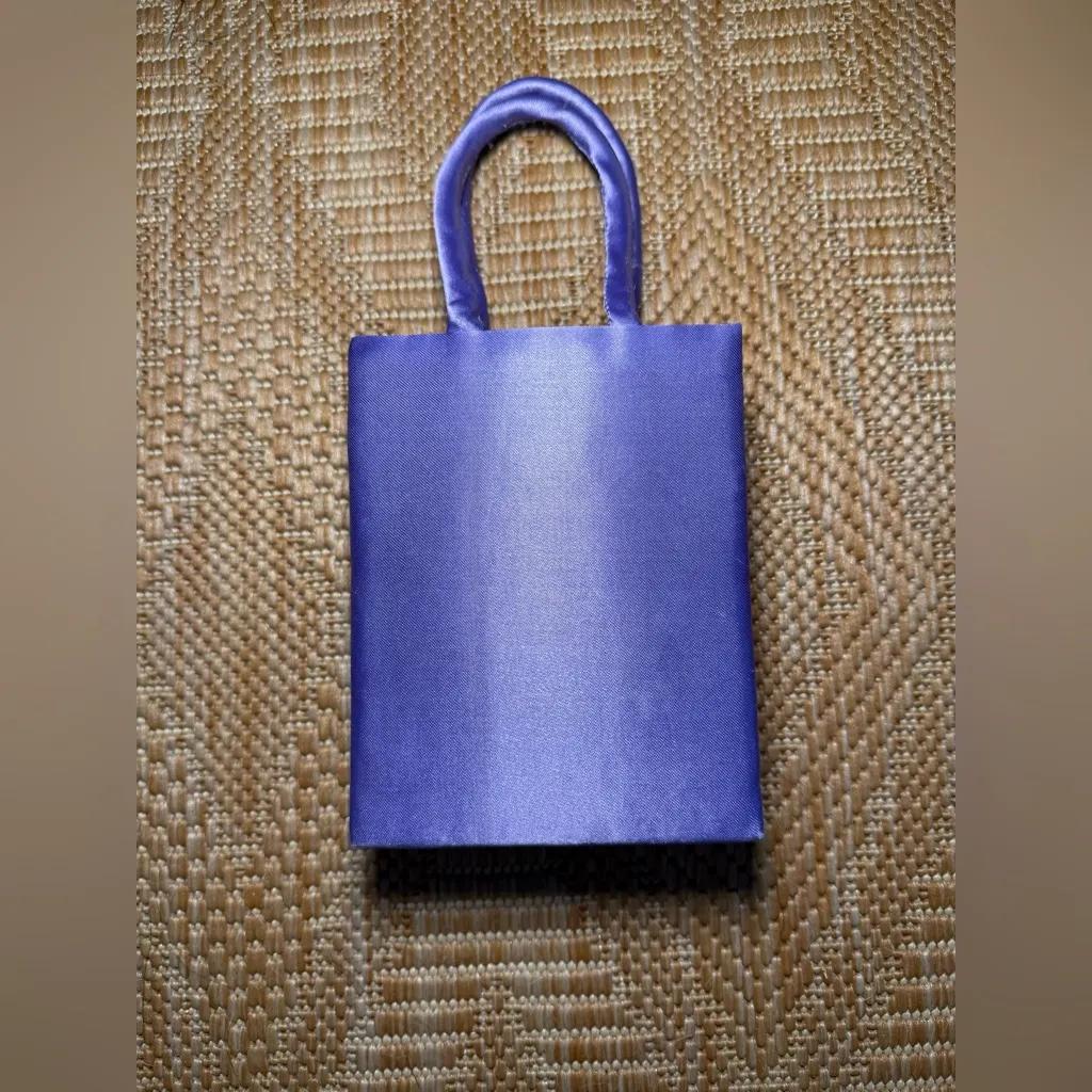 Vintage Purple Clutch,Mini Bag Embroidered Embroidery Floral Sequins - Image 3