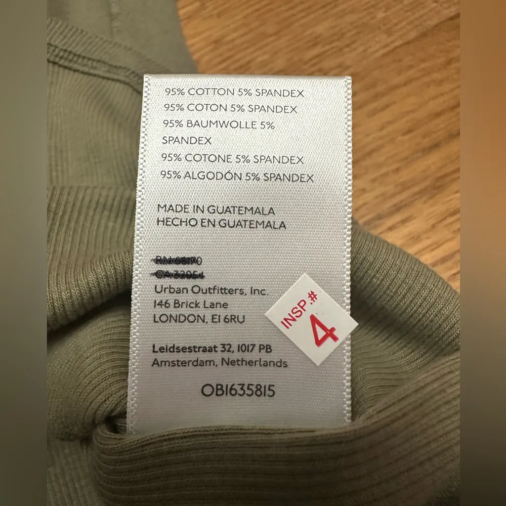 We The Free People NWOT Kate Tank green sz Medium 13" ptp - Image 4