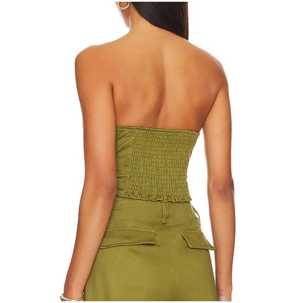 Brand New LITA BY CIARA Strapless Corset Top In Avocado Green Women’s XL - Image 3