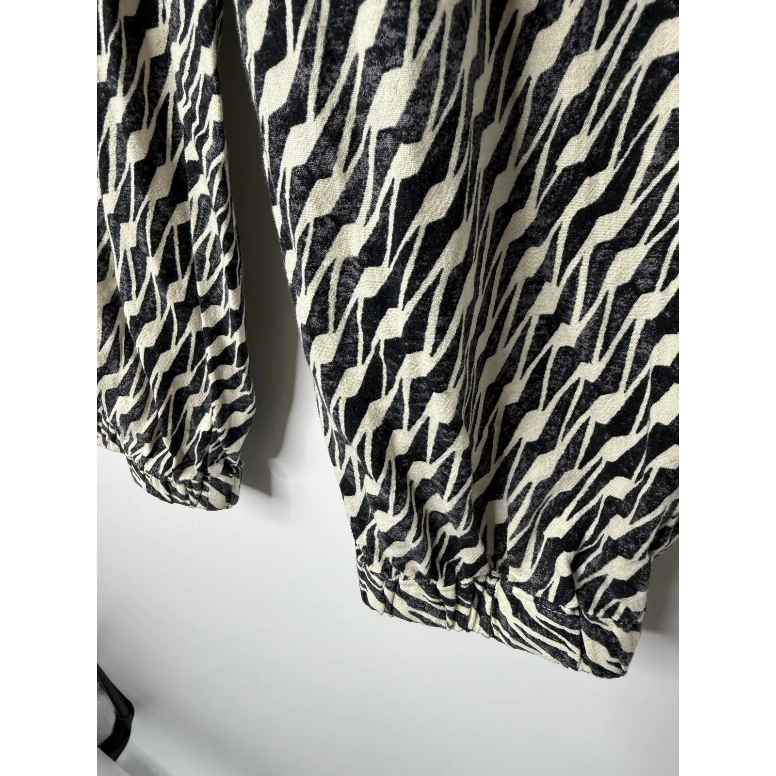 By Anthropologie Linen Blend Printed Joggers S/4 | Boho Easy Pull-On Pants - Image 5