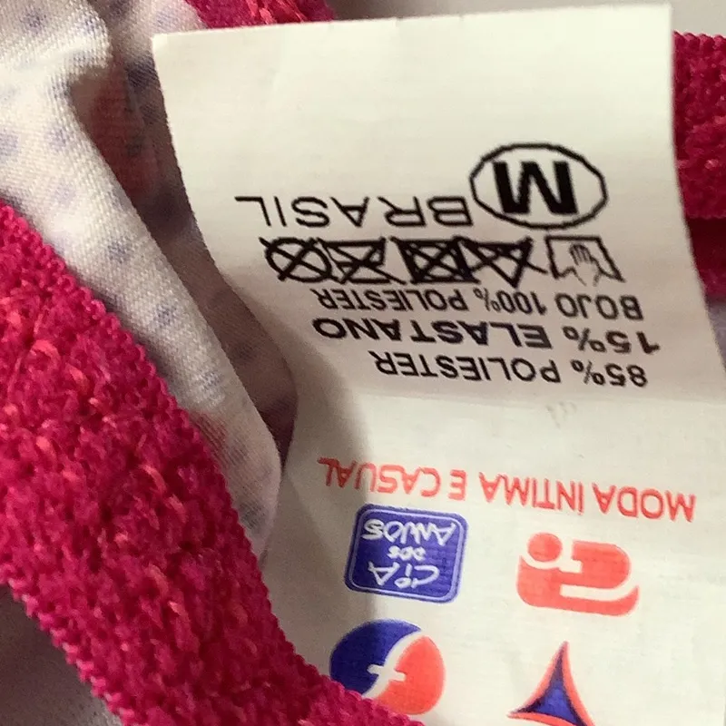 Massam Size Medium Floral Padded Underwire Bra. Made in Brazil. New with Tags White - Image 8