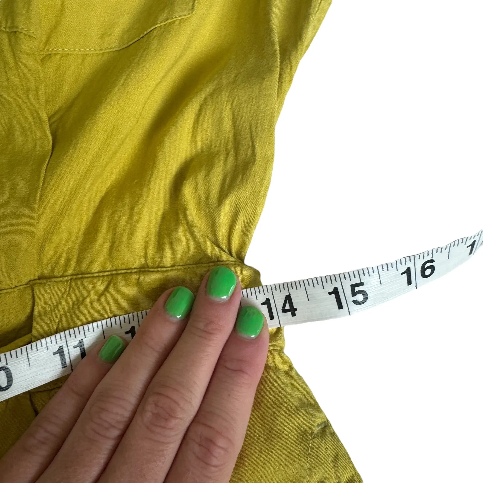 Rag & Bone Utility Romper Chartreuse - Image 13