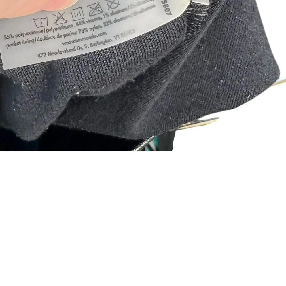 Commando Faux Leather Joggers Pants Pull-On Stretch Tapered Black Size‎ Small - Image 11