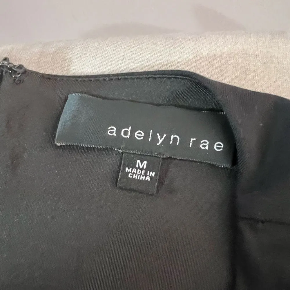 Adelyn Rae long sleeve little black asymmetric hem body con dress size medium - Image 6