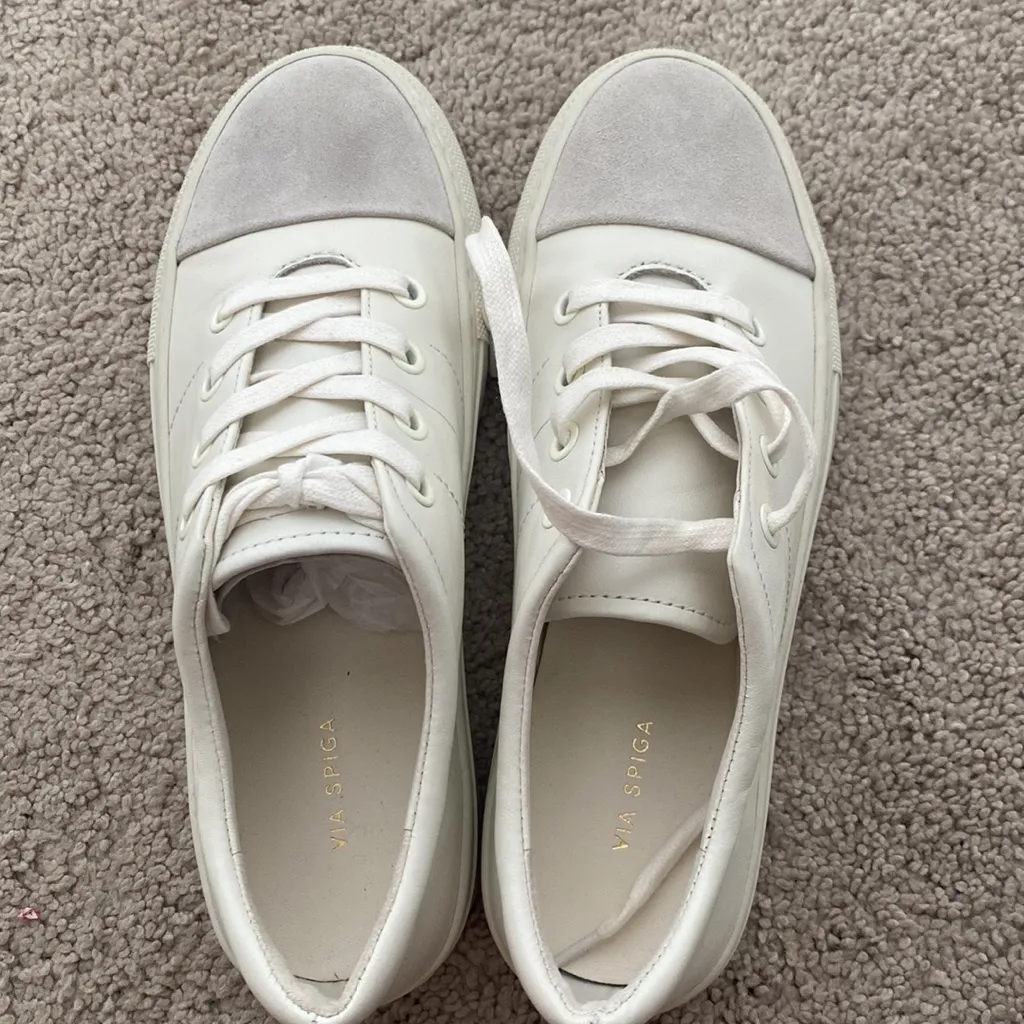 Via Spiga white sneakers,NWOT - Image 7