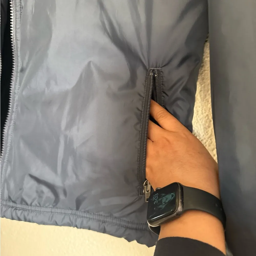 LL Bean Women's Polyester Full Zip Jacket Coat Navy Blue Size M thermoliteactive - Image 6