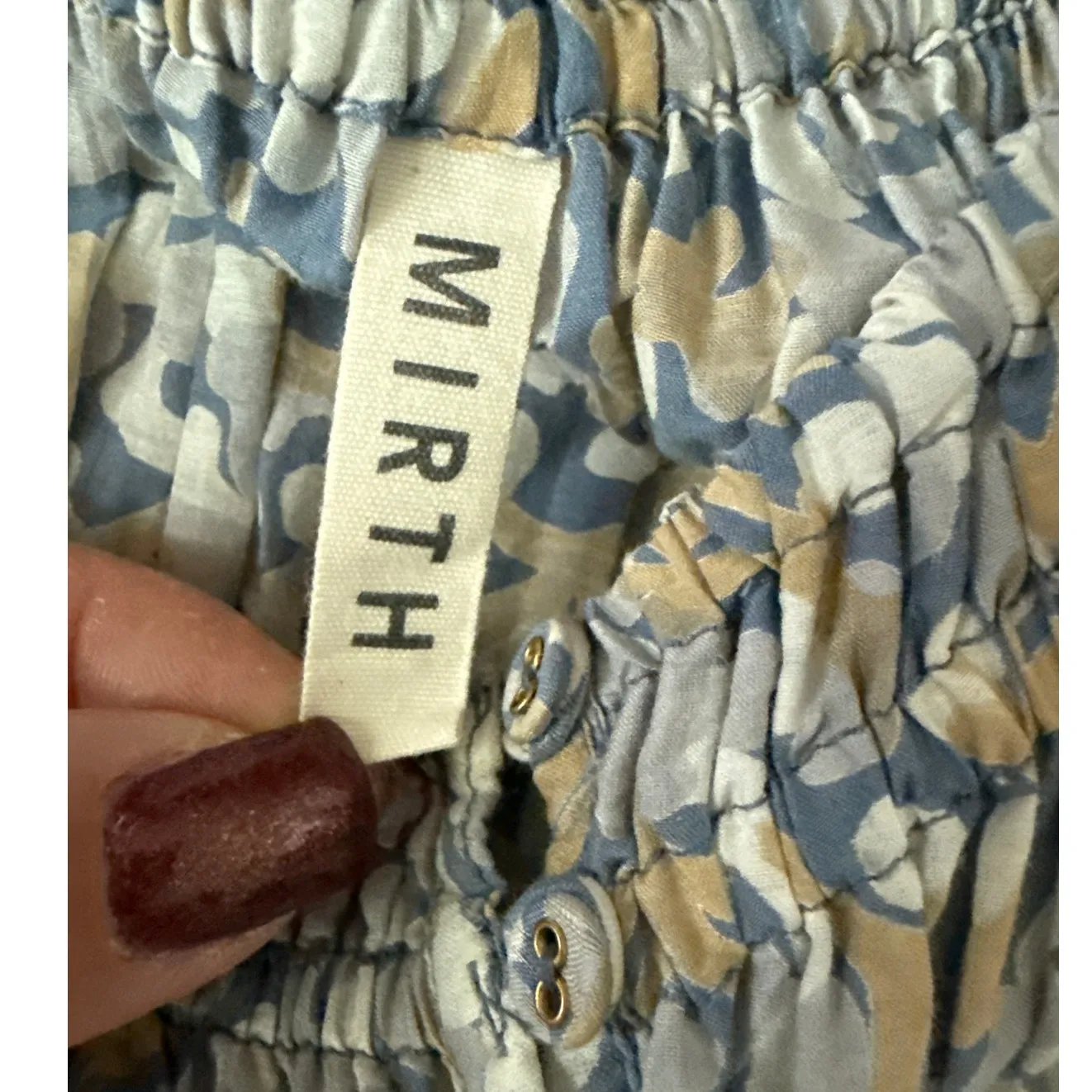 Mirth Vienna Silk Blend Belted Ruffled Floral Print Maxi Dress Green Size XS - Image 8