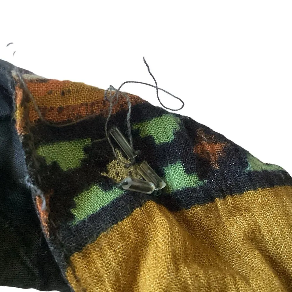 Vintage 80s Thums Up Beaded Vest Black - Image 7