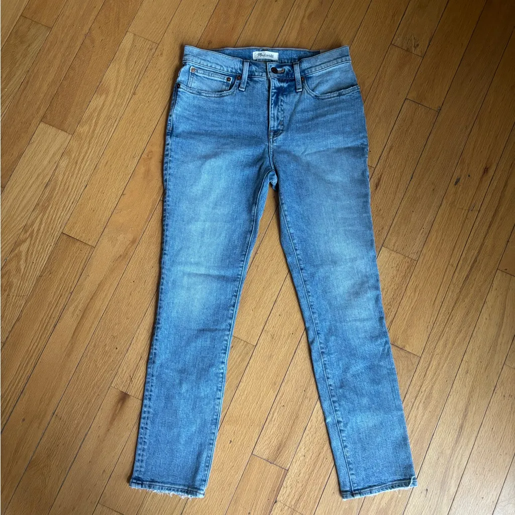 NWT Madewell Women's Straight Leg “Tomboy” Jeans in Light Blue - Image 5