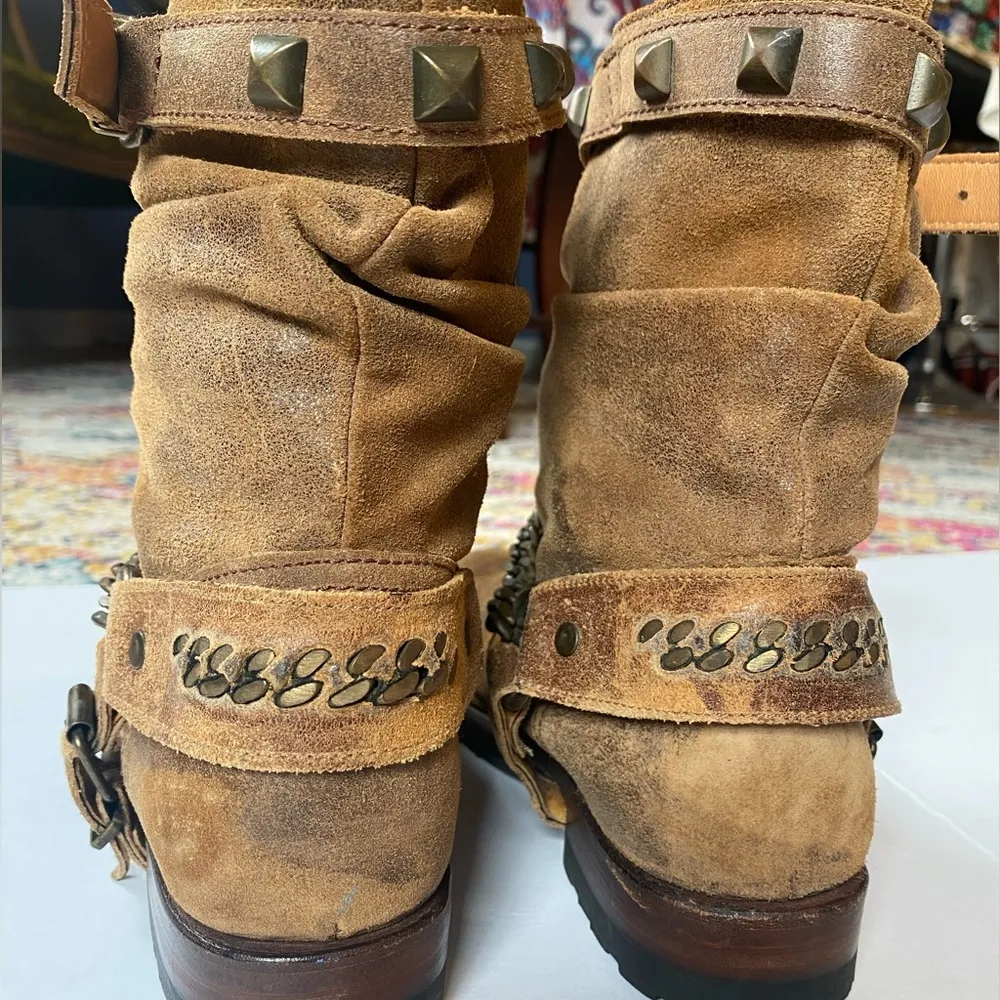 NWT Sendra Crazy Horse Motorcycle Boots Size 7 Brown - Image 6