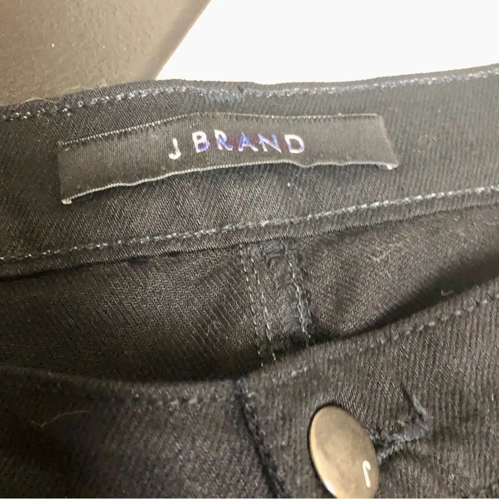 Aidan Boyfriend Jeans Cutout Lattice Window Pattern Black Denim Size 27 - Image 10