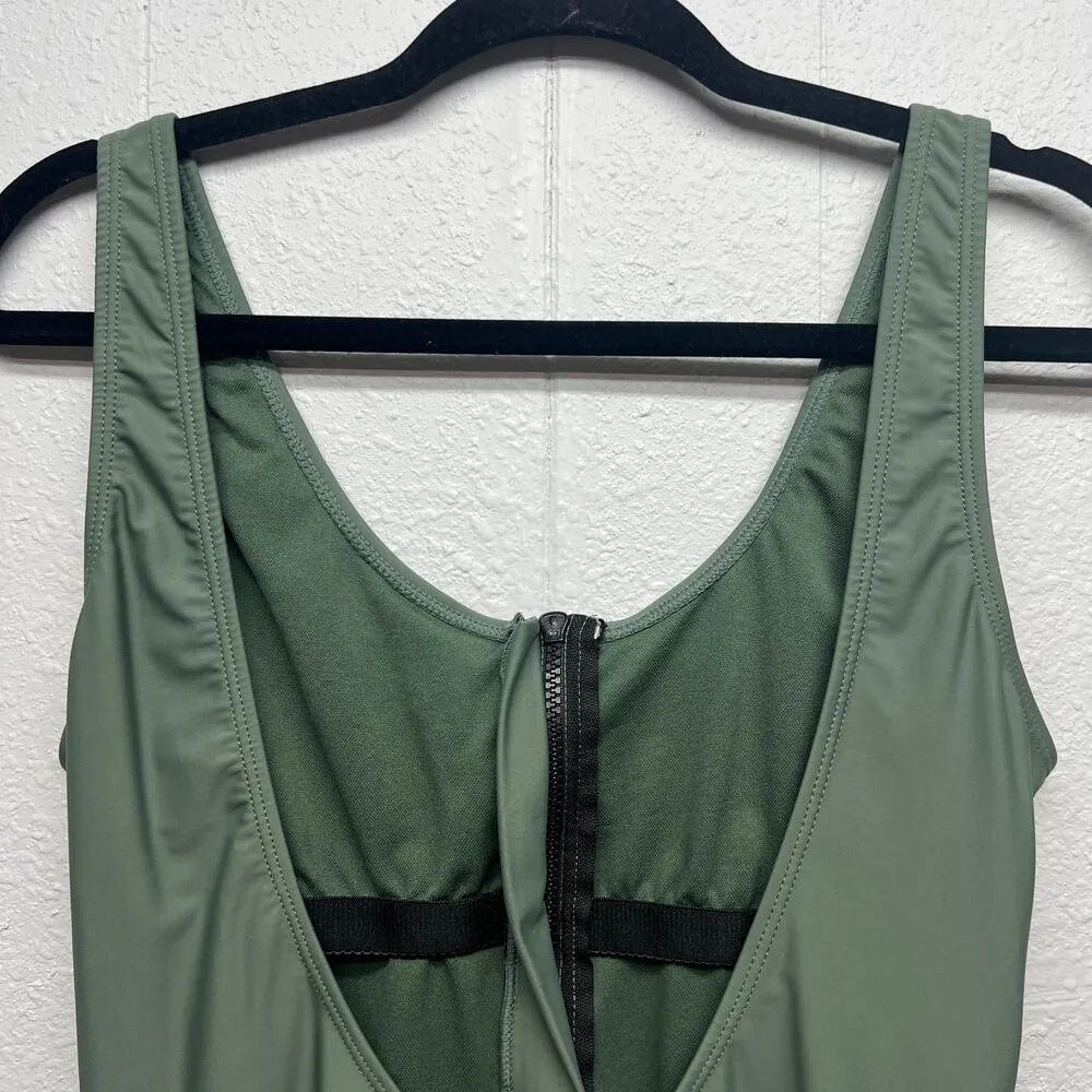 Women's One Piece Camouflage Green Bathing Suit Chic Coquette Size Small/Medium - Image 5