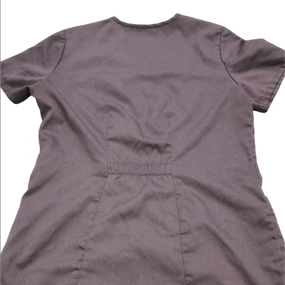 Grey’s Anatomy size small brown nurses/RN/LPN medical scrub top - Image 2