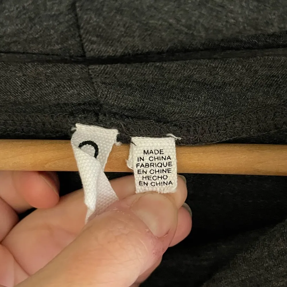 Women’s Cable & Gauge gray/black heather long sleeve mock neck sweatshirt 2X - Image 4