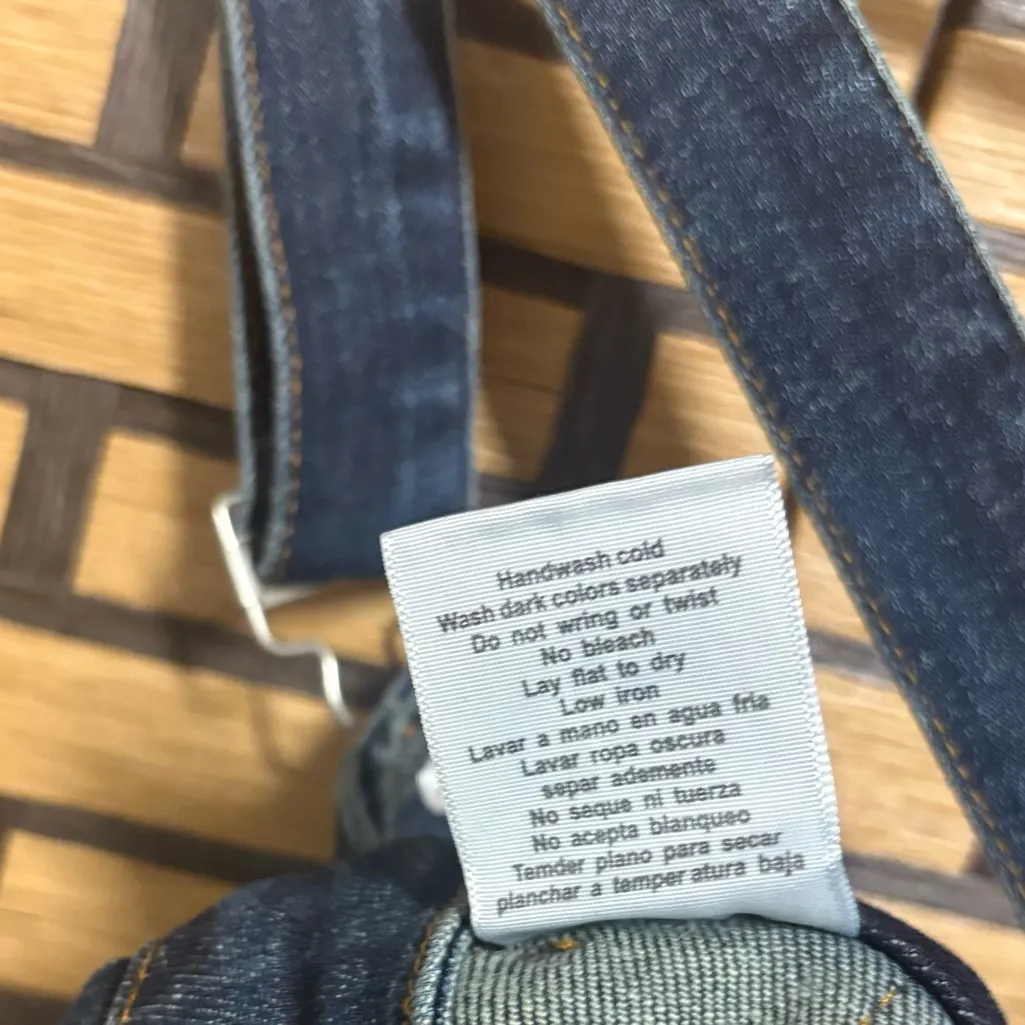 Judy Blue Denim Overall Dress Size Large - Image 10